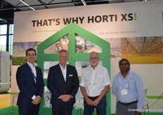 Saïd El Ouakili (Ridder), Dennis Flaton (Horti XS), Hans Smolders (AgroInnovation) and Vimuktha Liyanage (Gardenia Agri City)